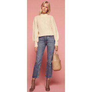 Doen x Reformation Tree Of Life Sweater in Snow Size XS~ Excellent